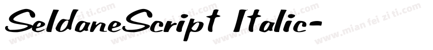 SeldaneScript Italic字体转换